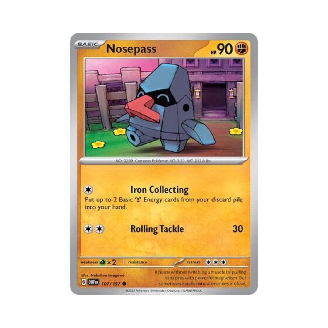 포켓몬 TCG 코코파스 C 옵시디언 플레임즈 (영문판)(Pokemon TCG Nosepass C Obsidian Flames (English Ver.)) - 1