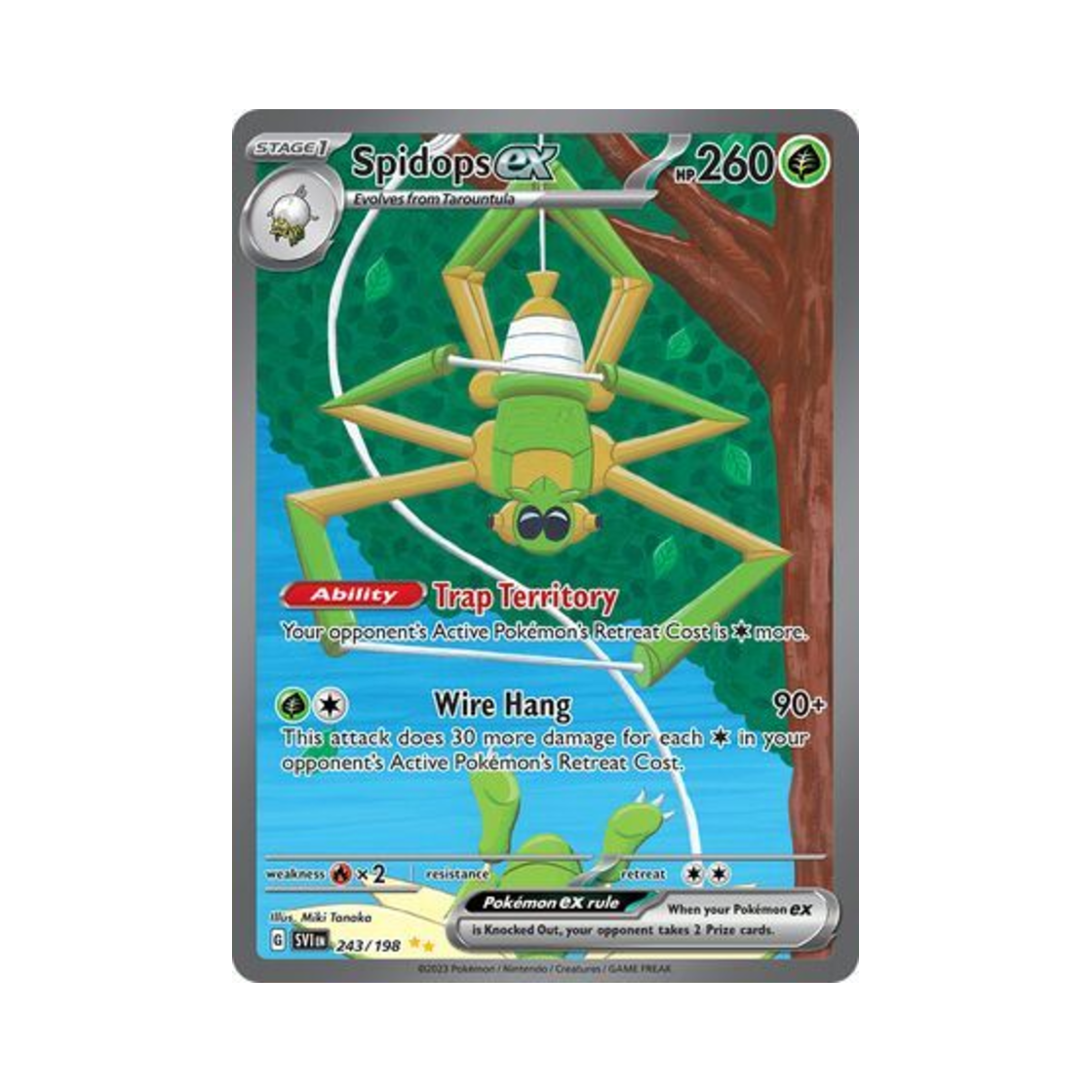 포켓몬 TCG 트래피더 ex SIR 스칼렛 & 바이올렛 (영문판)(Pokemon TCG Spidops ex SIR Scarlet & Violet (English Ver.))