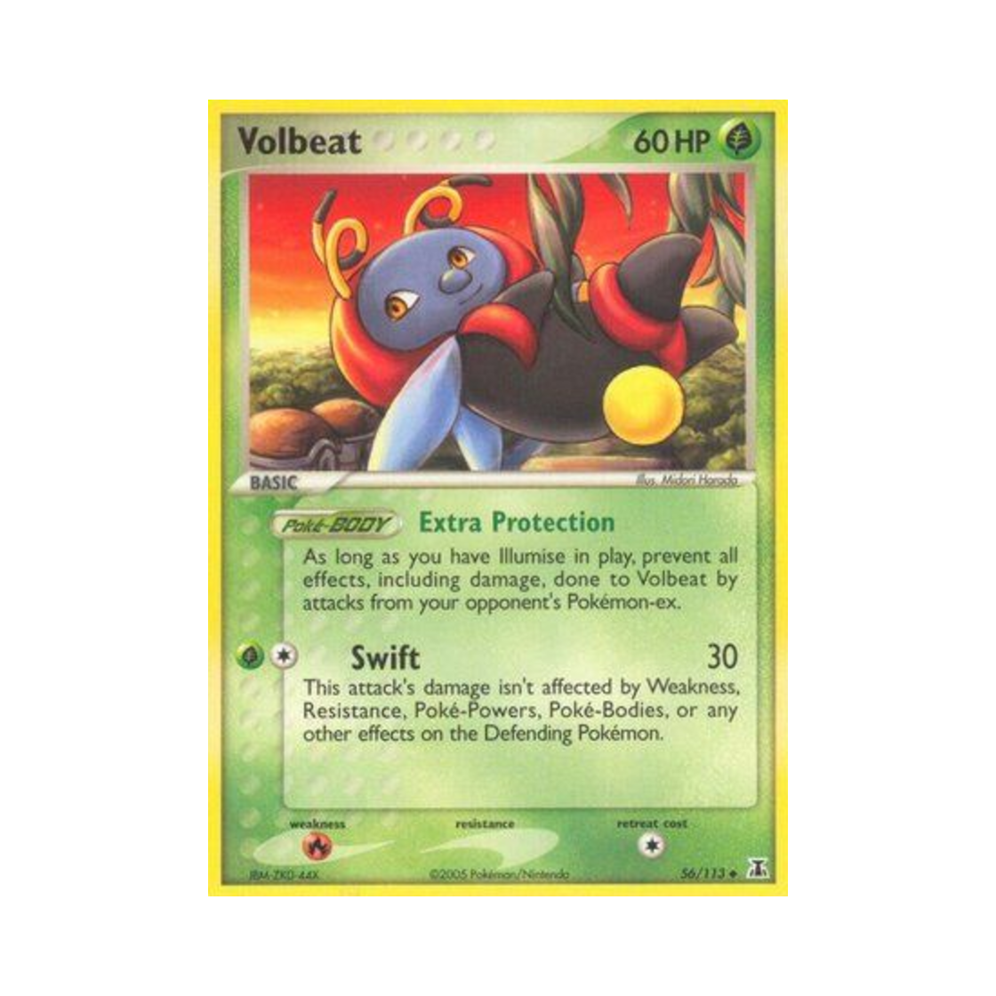 포켓몬 TCG 볼비트 U EX 델타 스페이시스 (영문판)(Pokemon TCG Volbeat U EX Delta Species (English Ver.)) - 1