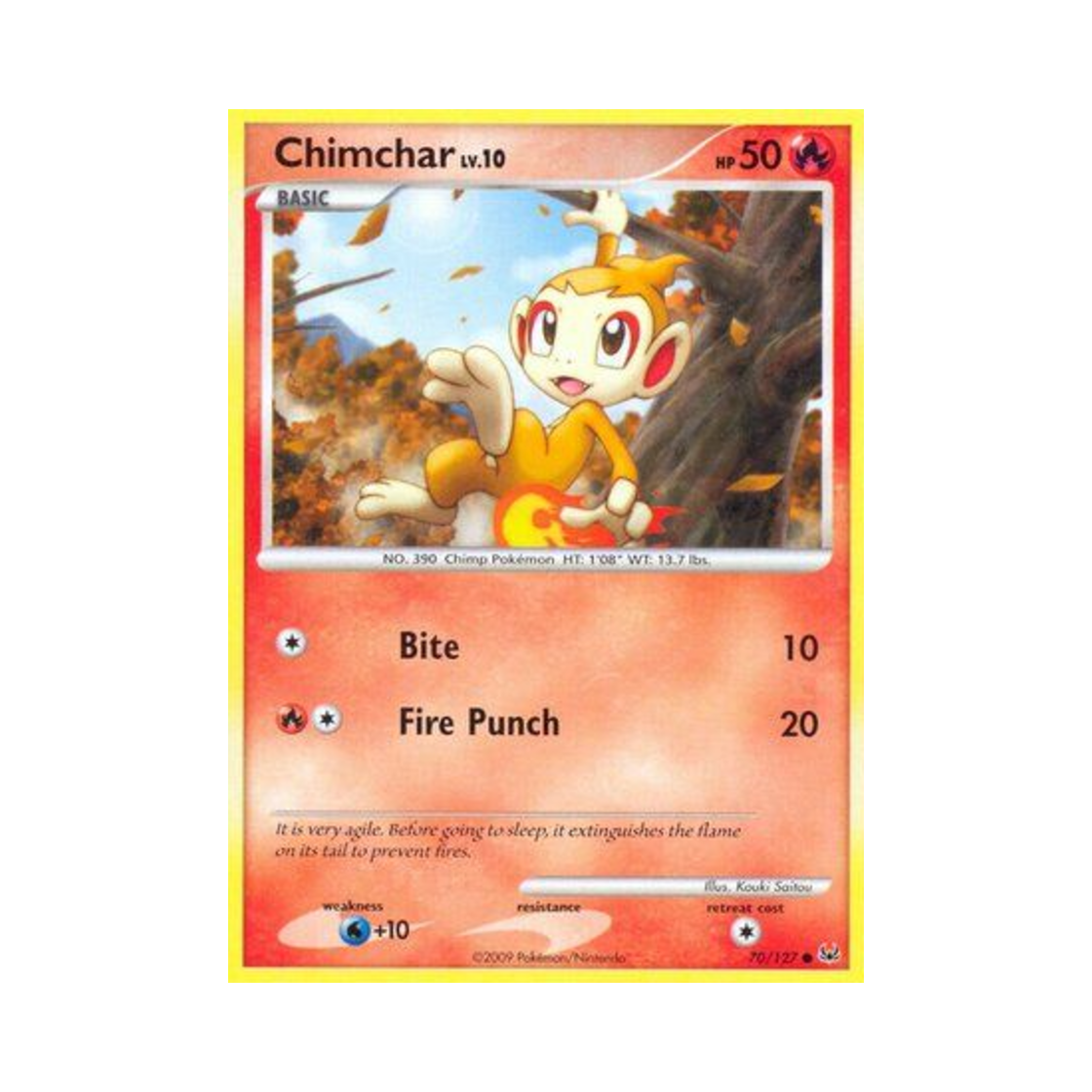 포켓몬 TCG 불꽃숭이 C 플래티넘 (영문판)(Pokemon TCG Chimchar C Platinum (English Ver.))