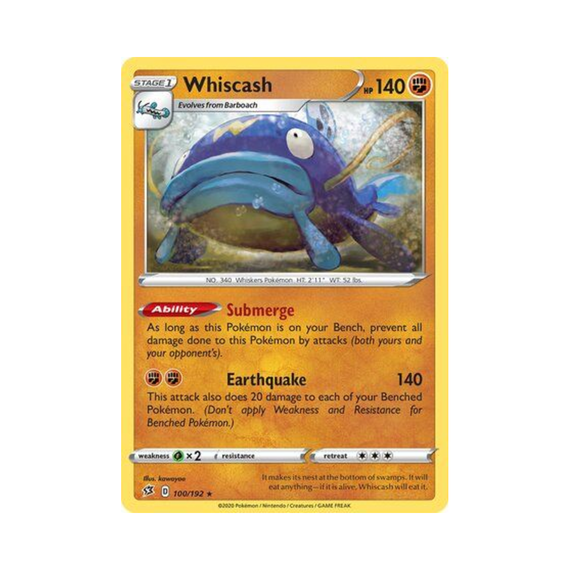 포켓몬 TCG 메깅 R 레벌 크래시 (영문판)(Pokemon TCG Whiscash R Rebel Clash (English Ver.)) - 1