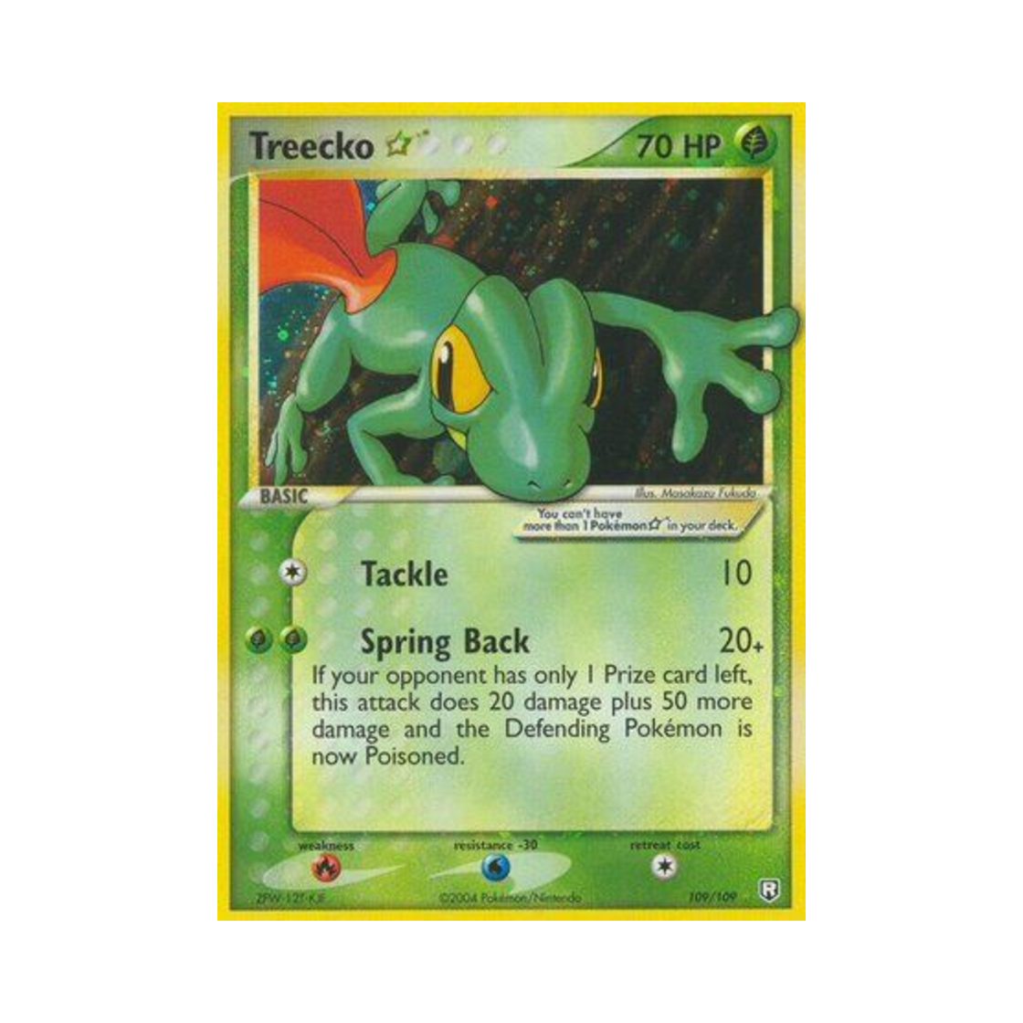 TR109/109 Pokemon TCG Treecko RH EX Team Rocket Returns (English Ver.)
