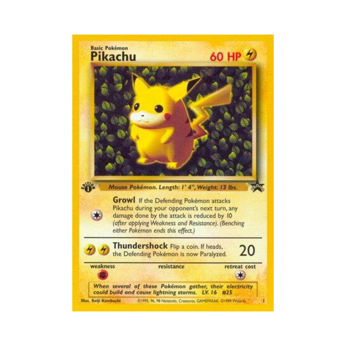 포켓몬 TCG 피카츄 P 위자드 오브 더 코스트 프로모카드 (영문판)(Pokemon TCG Pikachu P Wizards of the Coast Promos (English Ver.)) - 1
