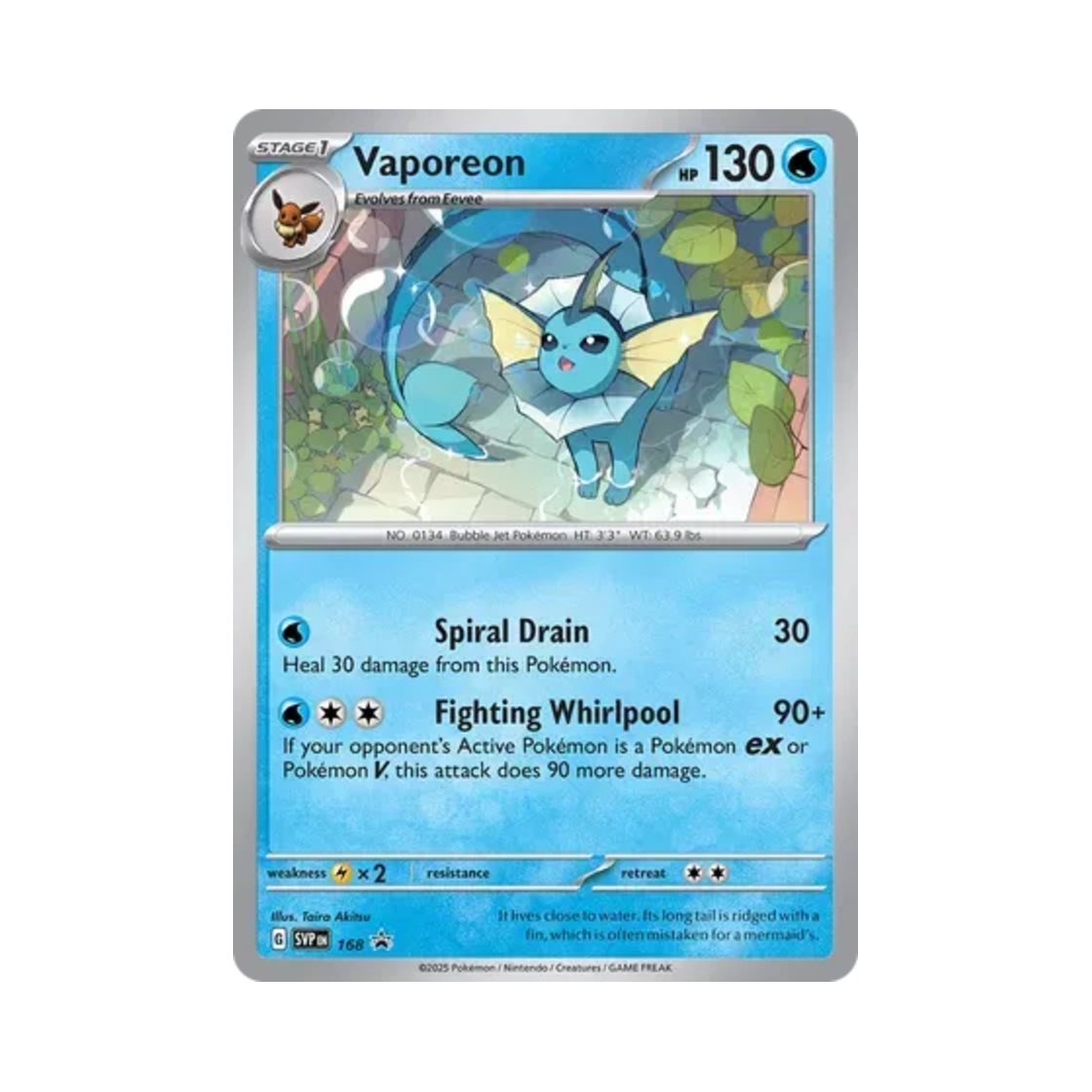 포켓몬 TCG 샤미드 P 스칼렛 & 바이올렛 프로모 카드 (영문판)(Pokemon TCG Vaporeon P Scarlet & Violet Promos (English Ver.)) - 1