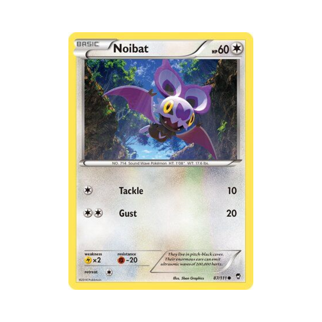 포켓몬 TCG 음뱃 C 퓨리어스 피스트 (영문판)(Pokemon TCG Noibat C Furious Fists (English Ver.)) - 1