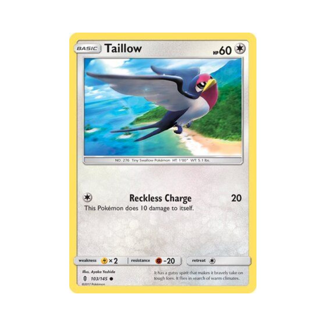 포켓몬 TCG 테일로 C 가디언스 라이징 (영문판)(Pokemon TCG Taillow C Guardians Rising (English Ver.)) - 1
