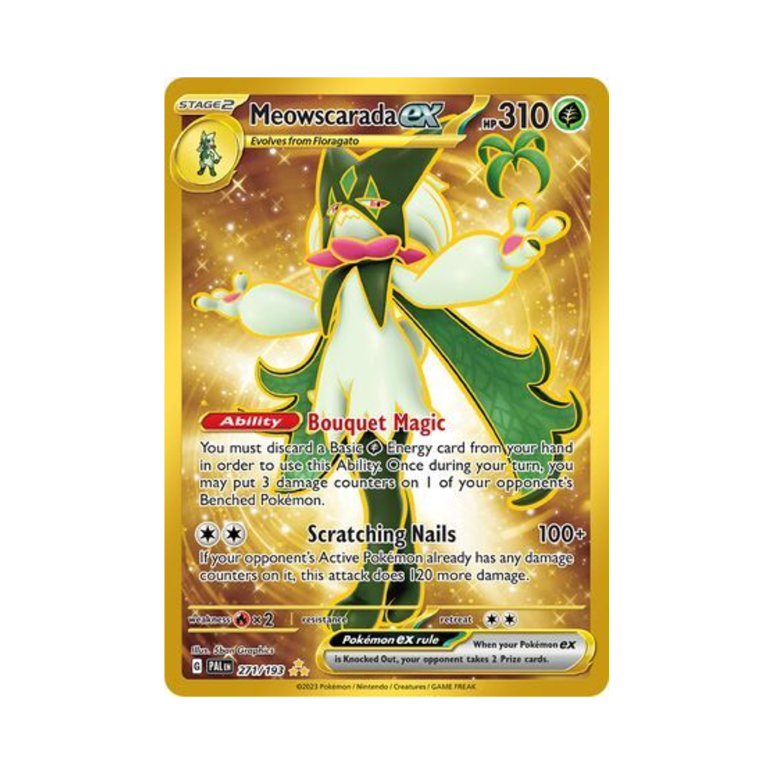 포켓몬 TCG 마스카나 ex HR 팔데아 이볼브드 (영문판)(Pokemon TCG Meowscarada ex HR Paldea Evolved (English Ver.)) - 1