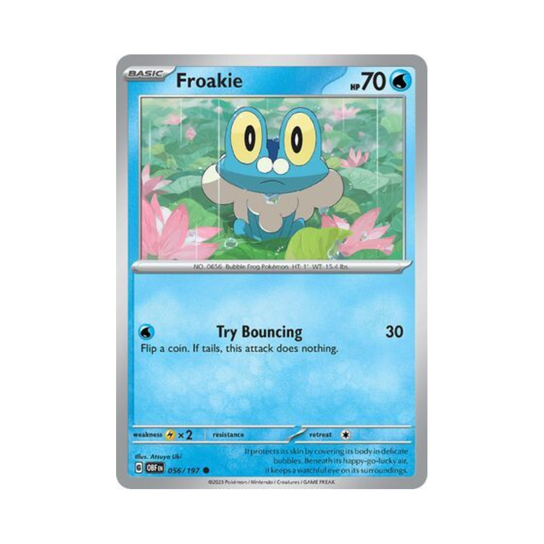 포켓몬 TCG 개구마르 C 옵시디언 플레임즈 (영문판)(Pokemon TCG Froakie C Obsidian Flames (English Ver.)) - 1