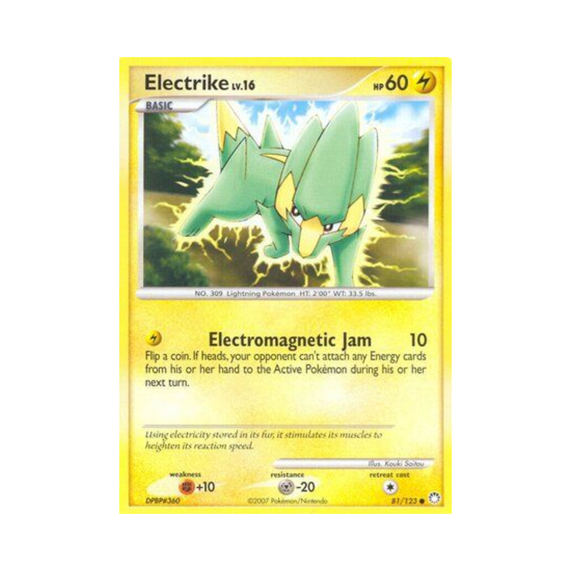 포켓몬 TCG 썬더라이 C 미스터리어스 트레져스 (영문판)(Pokemon TCG Electrike C Mysterious Treasures (English Ver.)) - 1