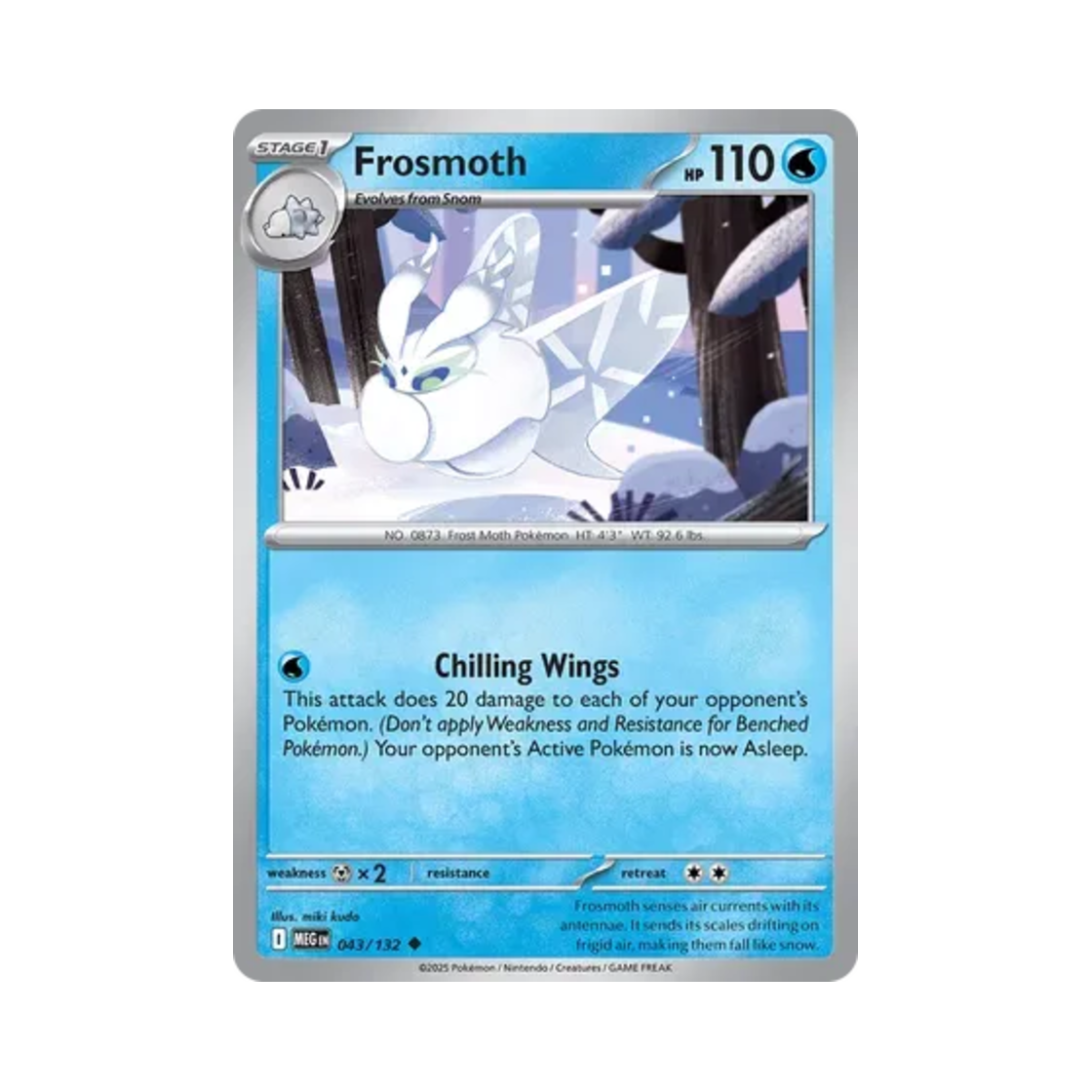 포켓몬 TCG 모스노우 U 메가 에볼루션 (영문판)(Pokemon TCG Frosmoth U Mega Evolution (English Ver.)) - 1