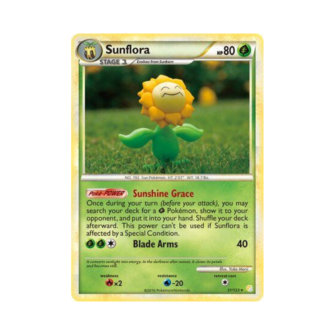 포켓몬 TCG 해루미 R 하트골드 & 소울실버 (영문판)(Pokemon TCG Sunflora R HeartGold & SoulSilver (English Ver.)) - 1
