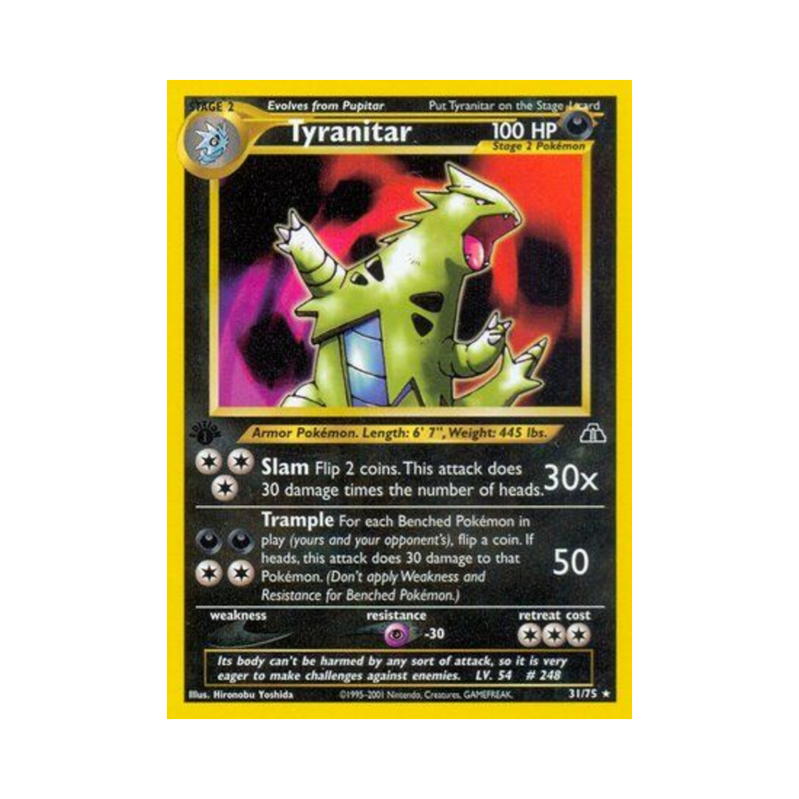 포켓몬 TCG 마기라스 R 네오 디스커버리 (영문판)(Pokemon TCG Tyranitar R Neo Discovery (English Ver.)) - 1