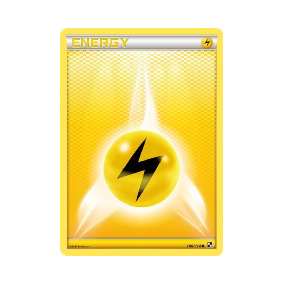 포켓몬 TCG 기본 번개 에너지 C 블랙 & 화이트 (영문판)(Pokemon TCG Lightning Energy C Black & White (English Ver.)) - 1
