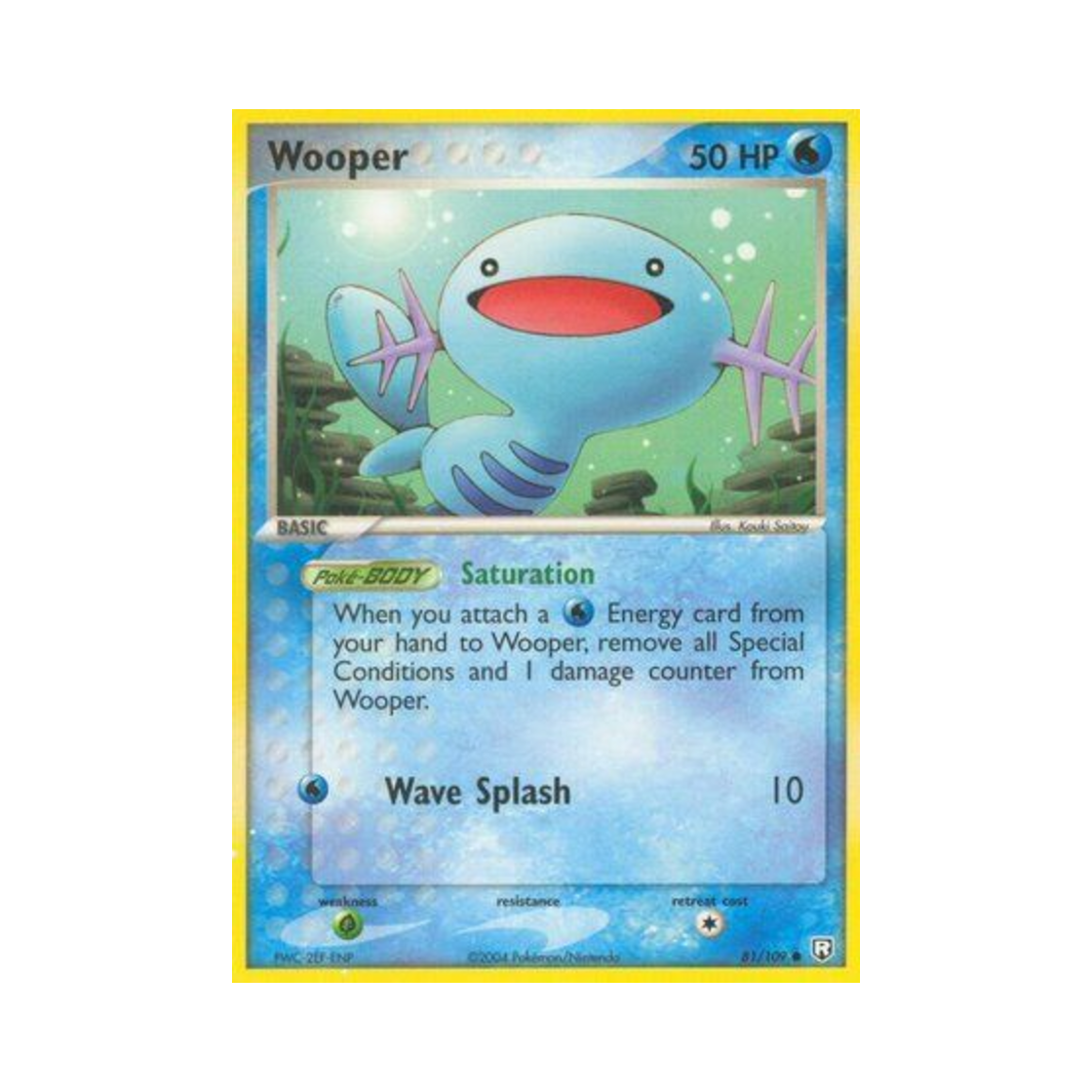 포켓몬 TCG 우파 C EX 로켓단 리턴즈 (영문판)(Pokemon TCG Wooper C EX Team Rocket Returns (English Ver.))