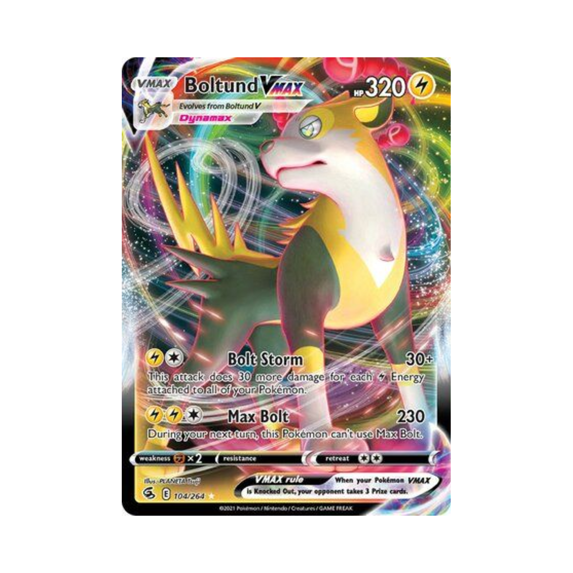 포켓몬 TCG 펄스멍 VMAX HRV 퓨전 스트라이크 (영문판)(Pokemon TCG Boltund VMAX HRV Fusion Strike (English Ver.)) - 1
