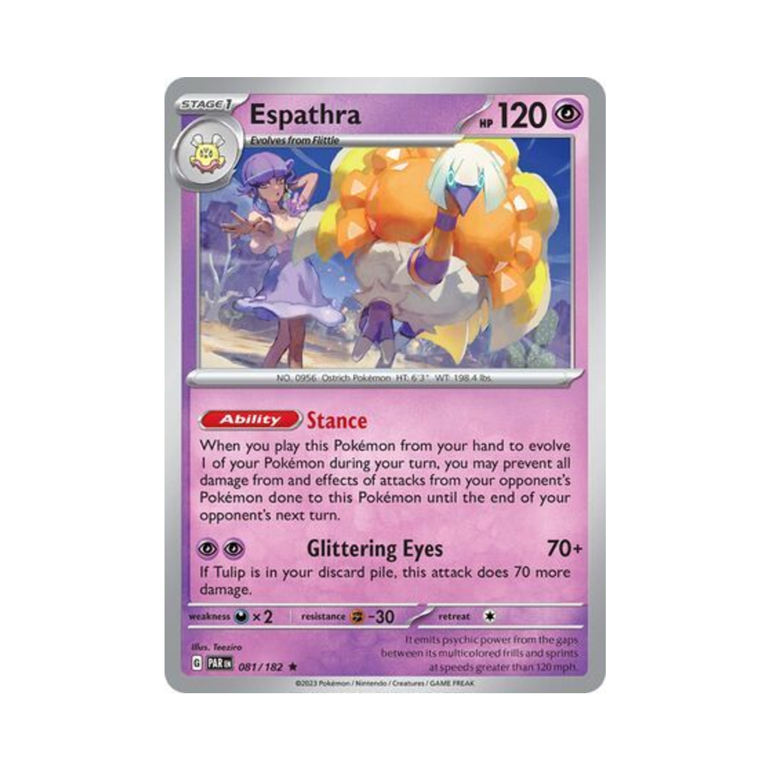 포켓몬 TCG 클레스퍼트라 R 파라독스 리프트 (영문판)(Pokemon TCG Espathra R Paradox Rift (English Ver.)) - 1