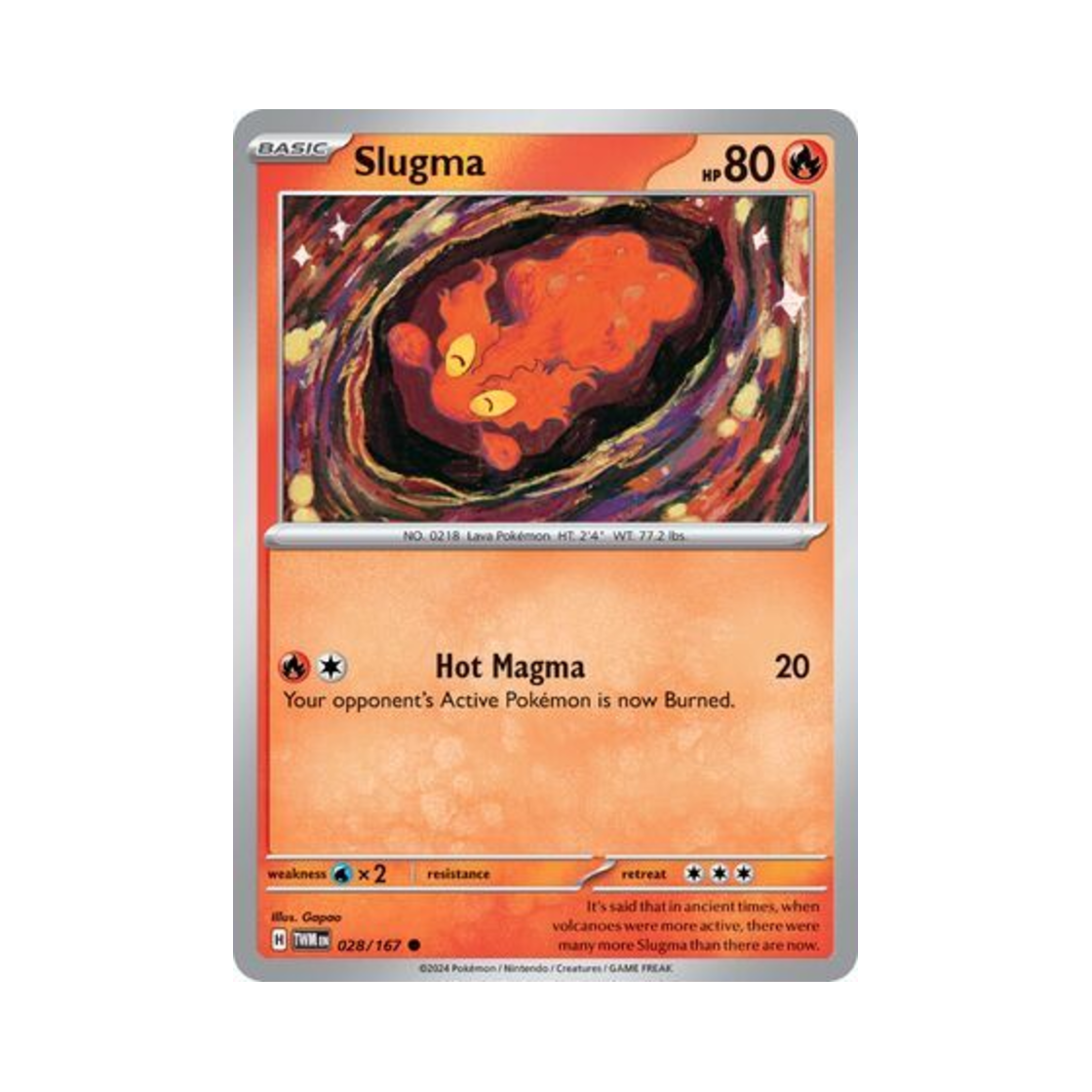 포켓몬 TCG 마그마그 C 트와일라잇 마스커레이드 (영문판)(Pokemon TCG Slugma C Twilight Masquerade (English Ver.)) - 1
