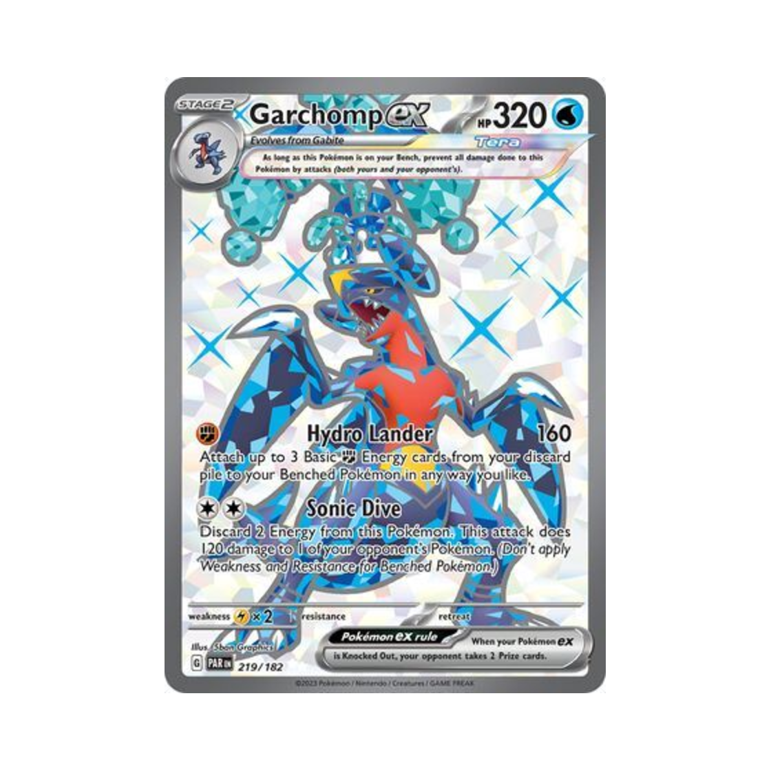 포켓몬 TCG 한카리아스 ex UR 파라독스 리프트 (영문판)(Pokemon TCG Garchomp ex UR Paradox Rift (English Ver.))