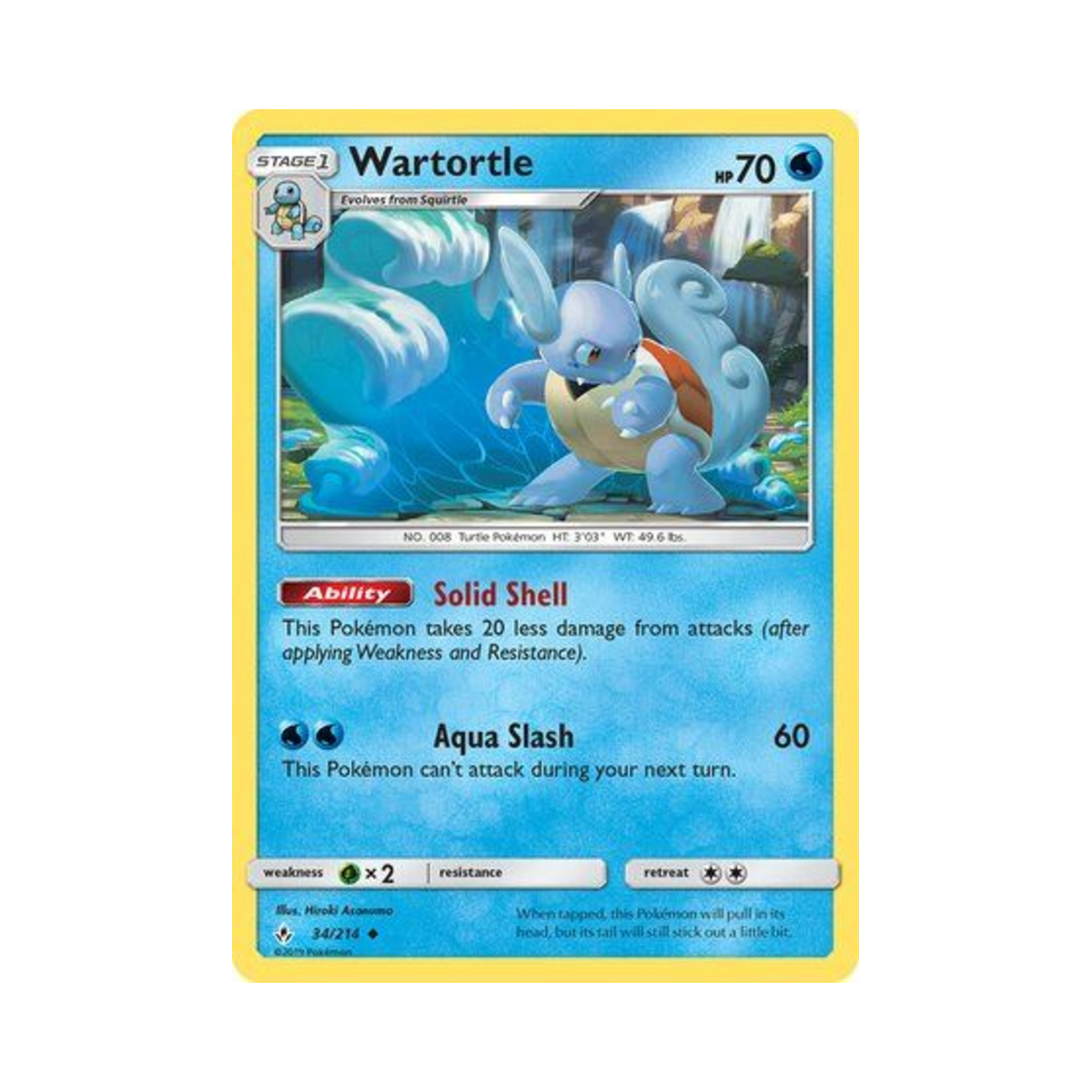 포켓몬 TCG 어니부기 U 언브로큰 본즈 (영문판)(Pokemon TCG Wartortle U Unbroken Bonds (English Ver.)) - 1