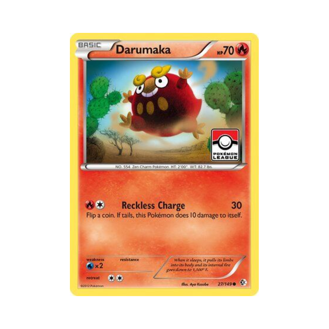 포켓몬 TCG 달막화 C 바운더리스 크로스드 (영문판)(Pokemon TCG Darumaka C Boundaries Crossed (English Ver.)) - 1