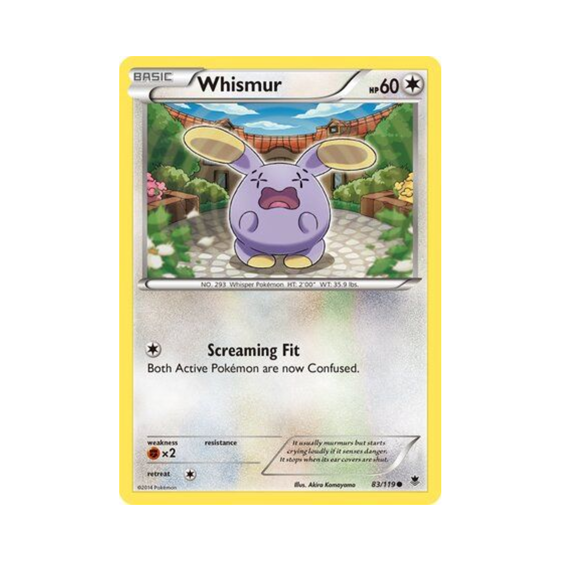 포켓몬 TCG 소곤룡 C 팬텀 포스 (영문판)(Pokemon TCG Whismur C Phantom Forces (English Ver.)) - 1