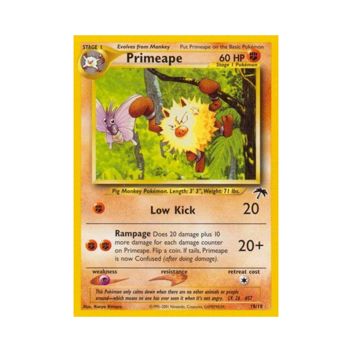 포켓몬 TCG 성원숭 서던 아일랜드 (영문판)(Pokemon TCG Primeape Southern Islands (English Ver.)) - 1