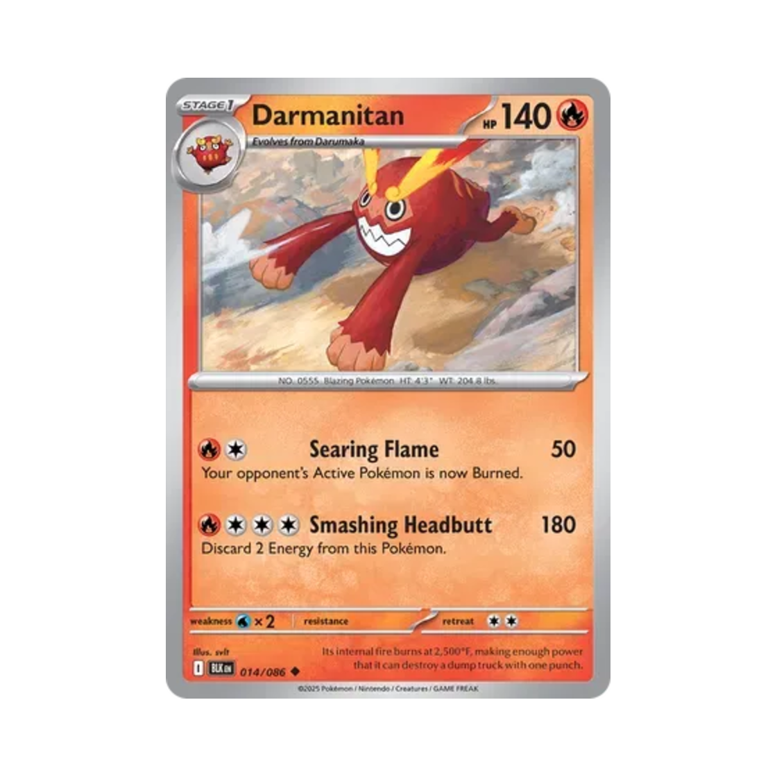 포켓몬 TCG 불비달마 U 블랙볼트 (영문판)(Pokemon TCG Darmanitan U Black Bolt (English Ver.)) - 1