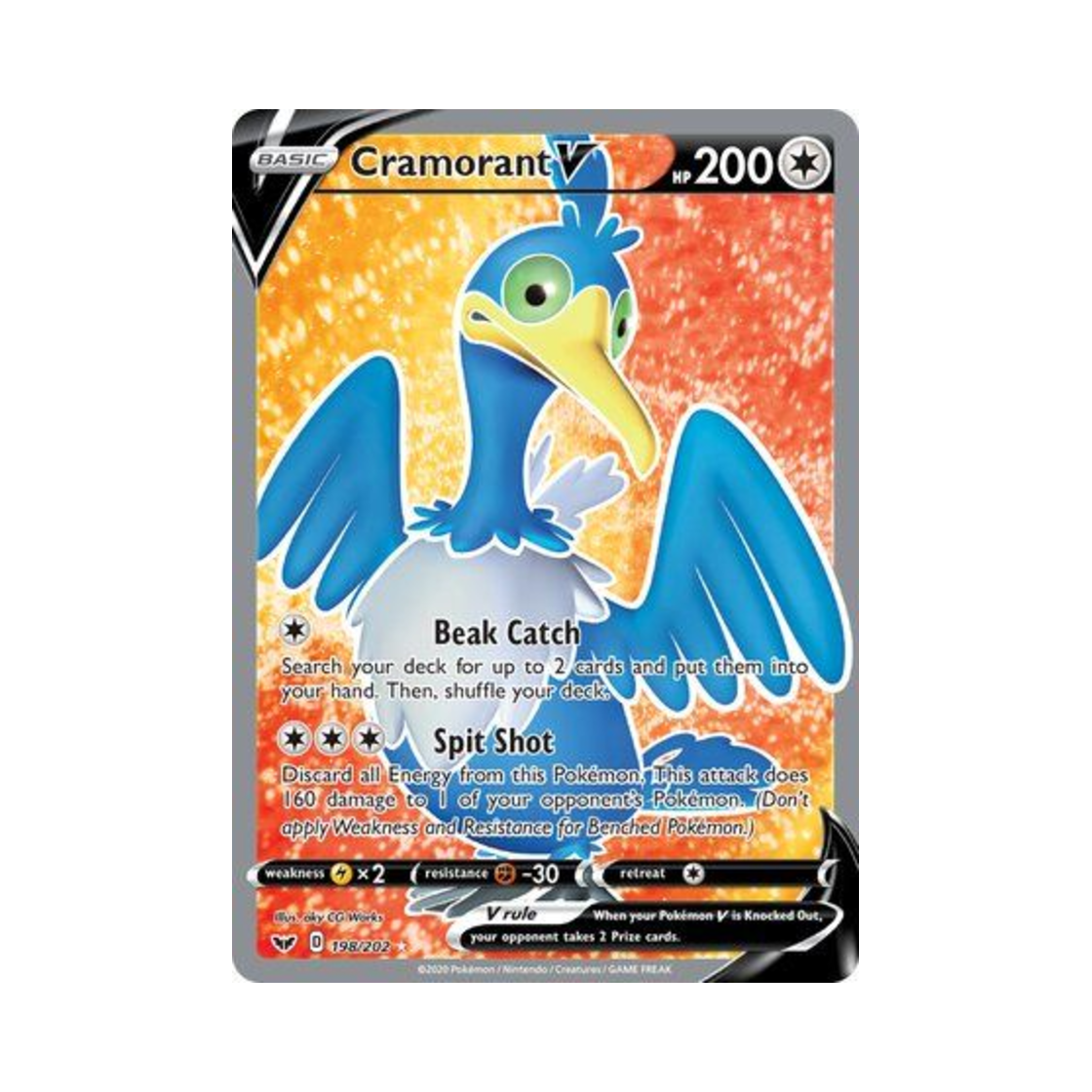 포켓몬 TCG 윽우지 V RU 소드 & 실드 (영문판)(Pokemon TCG Cramorant V RU Sword & Shield (English Ver.)) - 1