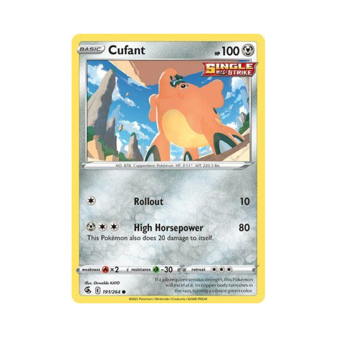 포켓몬 TCG 끼리동 C 퓨전 스트라이크 (영문판)(Pokemon TCG Cufant C Fusion Strike (English Ver.)) - 1