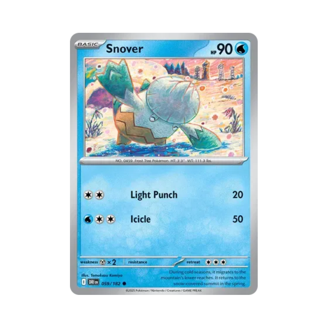 포켓몬 TCG 눈쓰개 C 데스티니드 라이벌스 (영문판)(Pokemon TCG Snover C Destined Rivals (English Ver.))