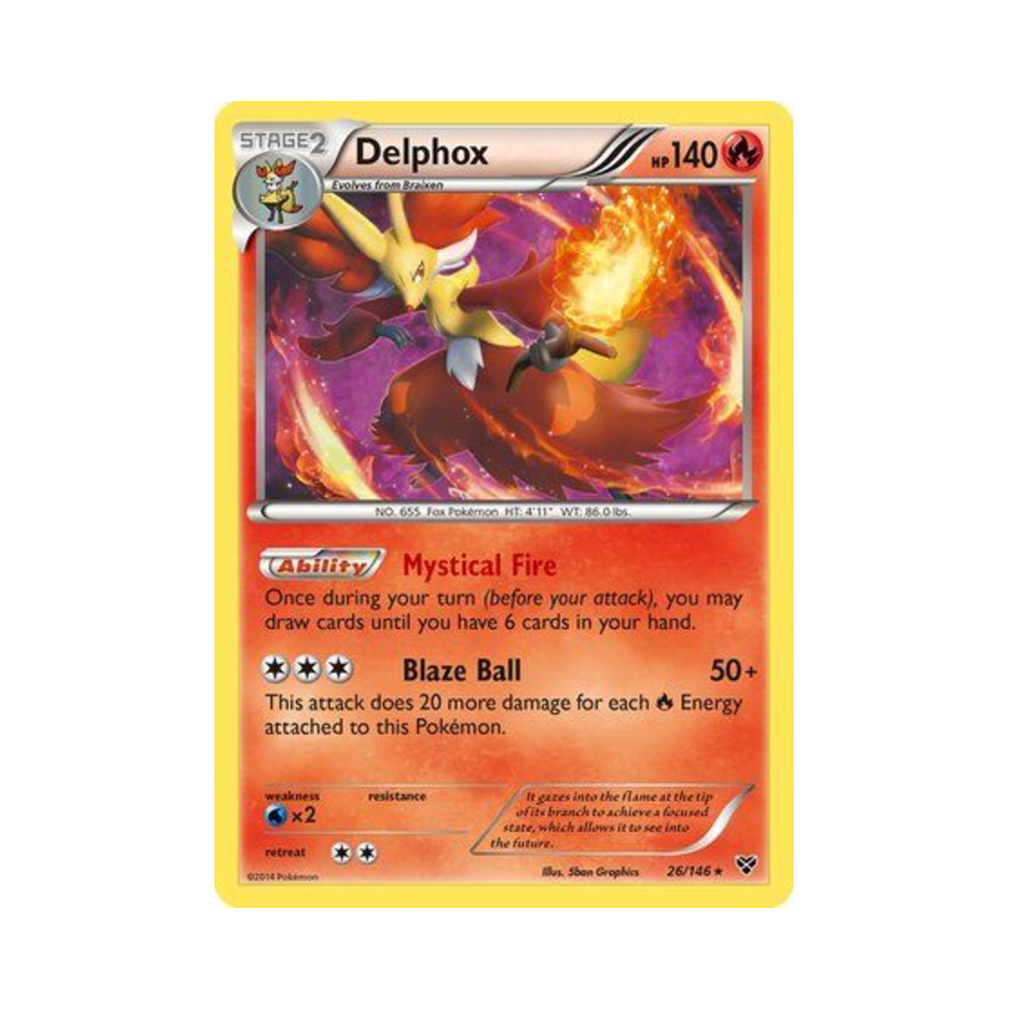 포켓몬 TCG 마폭시 RH XY (영문판)(Pokemon TCG Delphox RH XY (English Ver.)) - 1