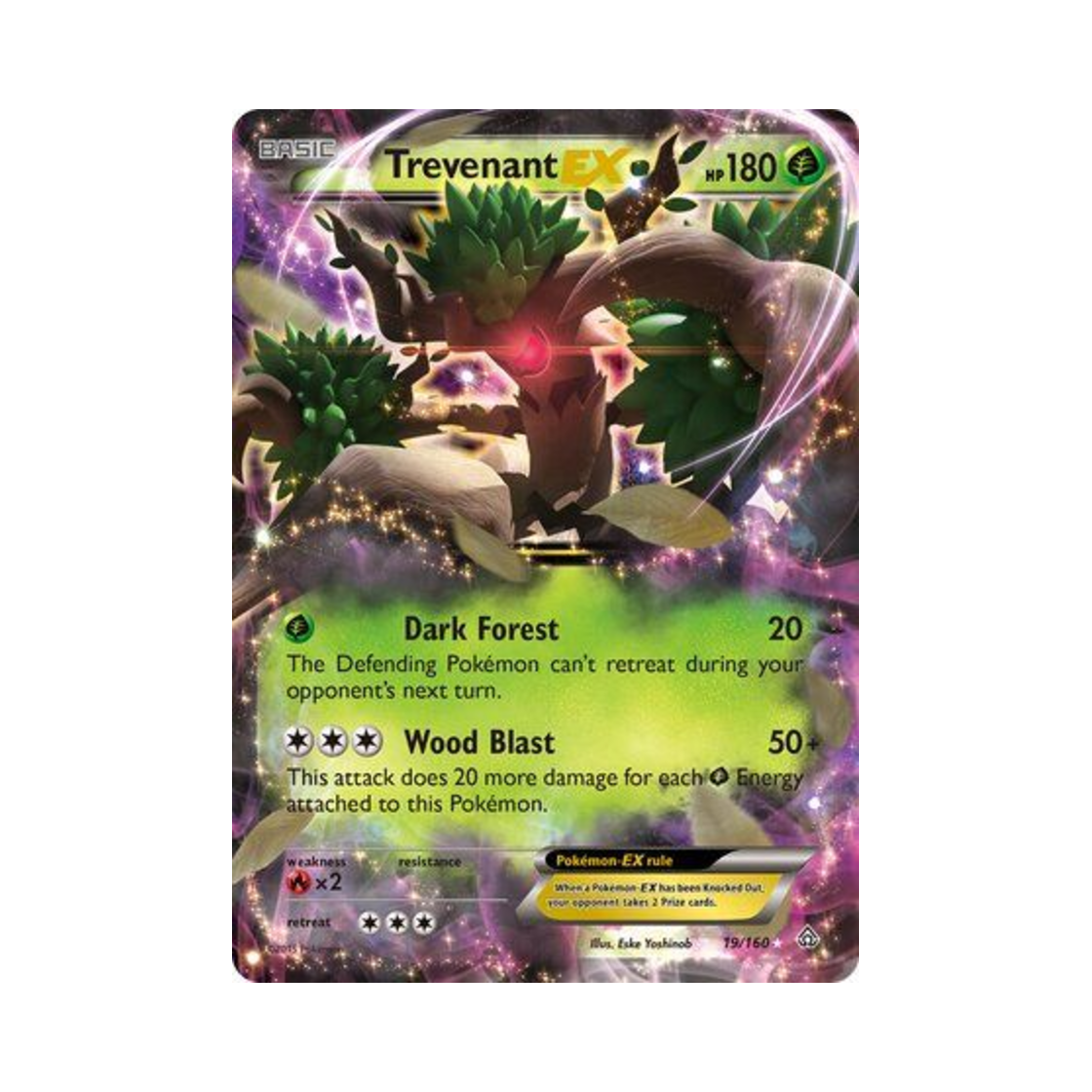 포켓몬 TCG 대로트 EX RHE 프라이멀 크래시 (영문판)(Pokemon TCG Trevenant EX RHE Primal Clash (English Ver.))