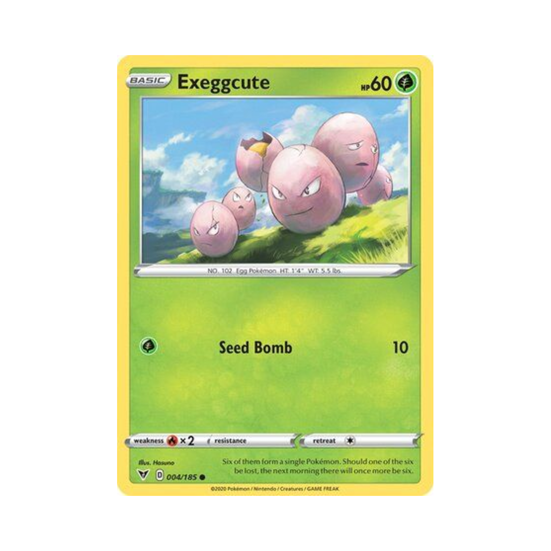 포켓몬 TCG 아라리 C 비비드 볼티지 (영문판)(Pokemon TCG Exeggcute C Vivid Voltage (English Ver.)) - 1