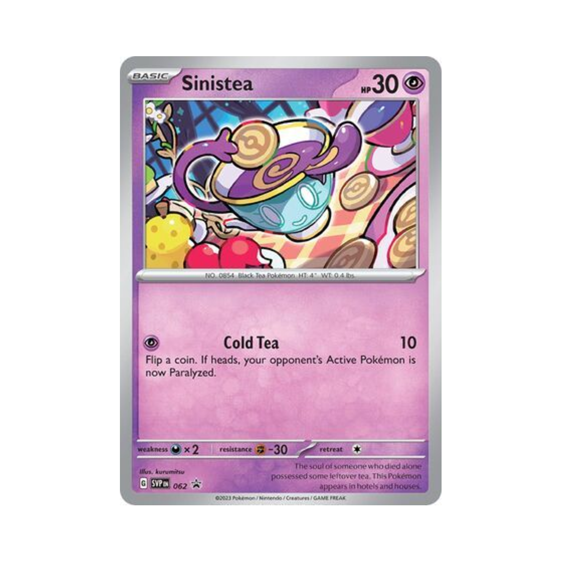 포켓몬 TCG 데인차 P 스칼렛 & 바이올렛 프로모 카드 (영문판)(Pokemon TCG Sinistea P Scarlet & Violet Promos (English Ver.))