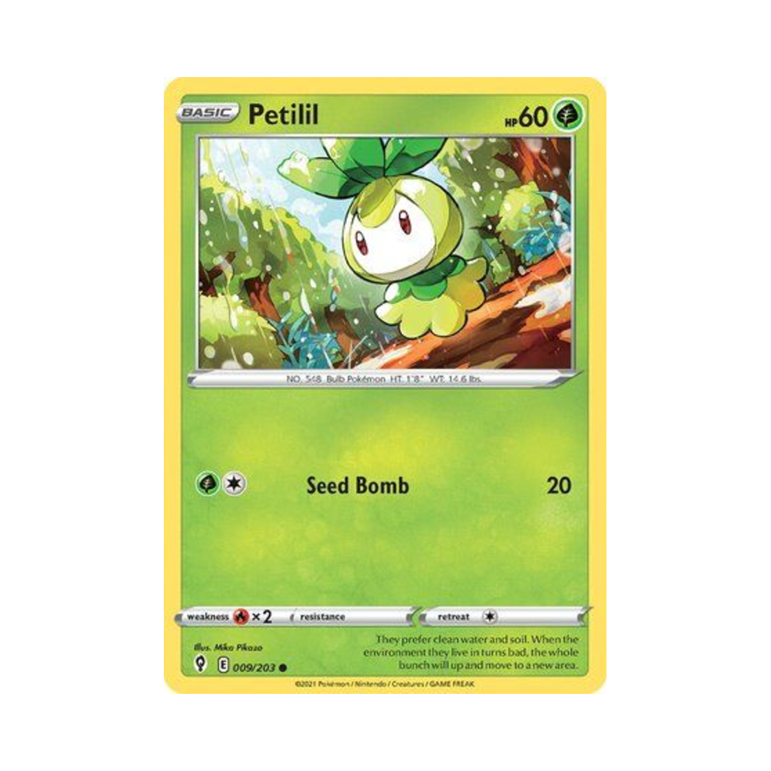 포켓몬 TCG 치릴리 C 이볼빙 스카이즈 (영문판)(Pokemon TCG Petilil C Evolving Skies (English Ver.)) - 1