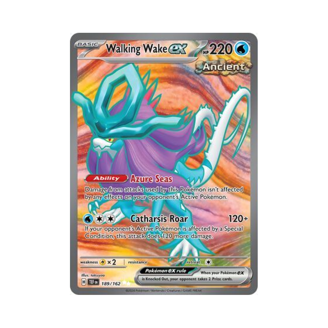 포켓몬 TCG 굽이치는물결 ex UR 템포럴 포시스 (영문판)(Pokemon TCG Walking Wake ex UR Temporal Forces (English Ver.)) - 1