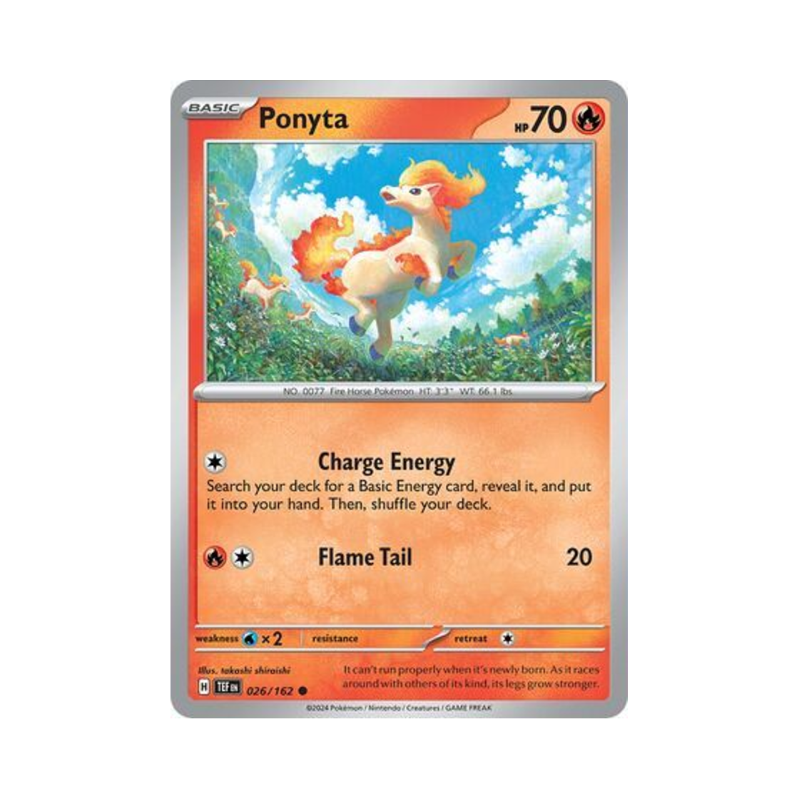 포켓몬 TCG 포니타 C 템포럴 포시스 (영문판)(Pokemon TCG Ponyta C Temporal Forces (English Ver.)) - 1