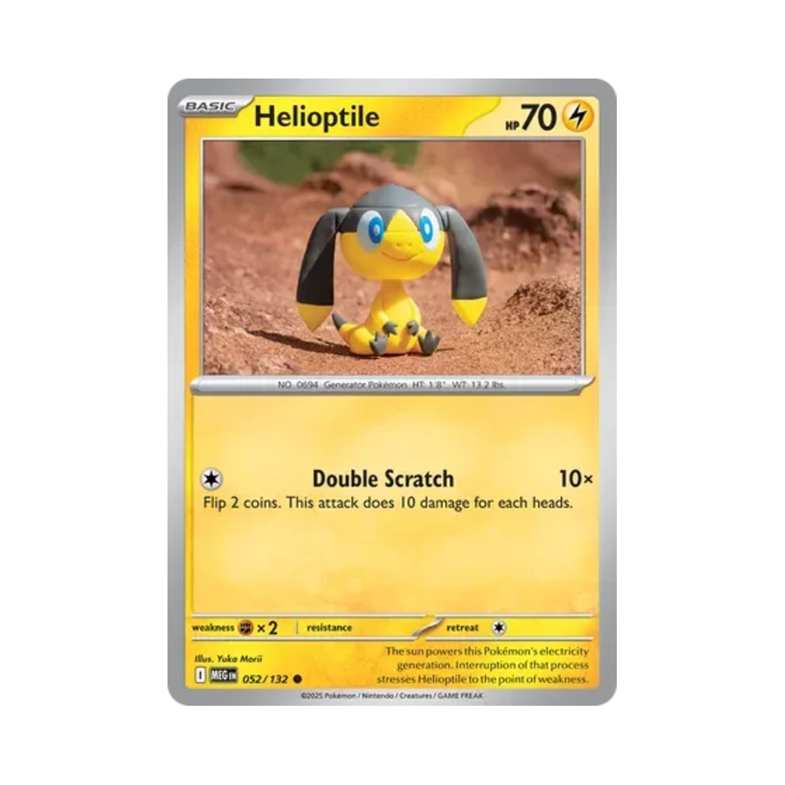 포켓몬 TCG 목도리키텔 C 메가 에볼루션 (영문판)(Pokemon TCG Helioptile C Mega Evolution (English Ver.)) - 1