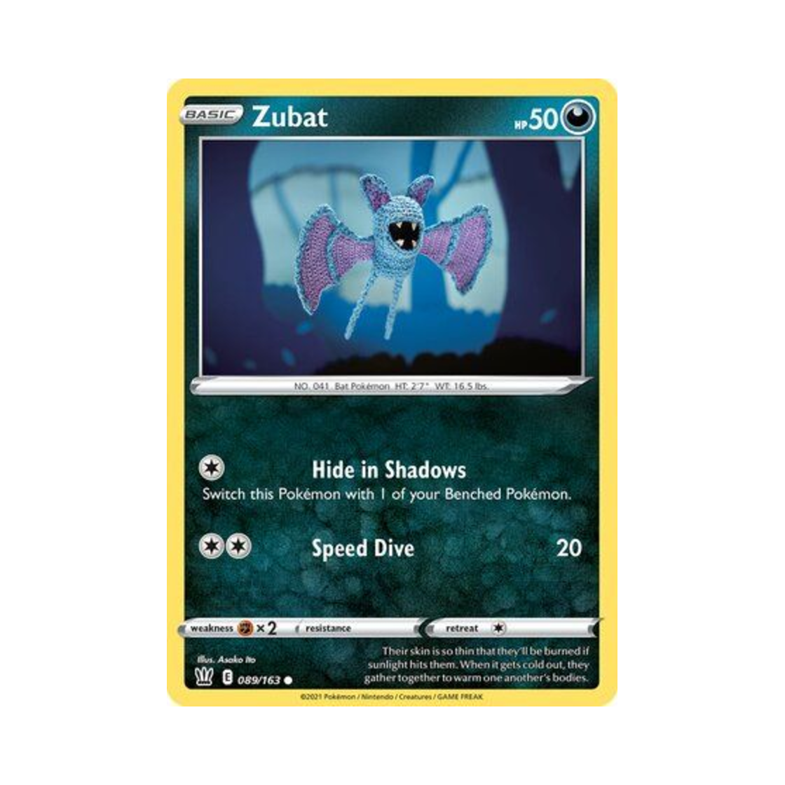 포켓몬 TCG 주뱃 C 배틀 스타일즈 (영문판)(Pokemon TCG Zubat C Battle Styles (English Ver.)) - 1