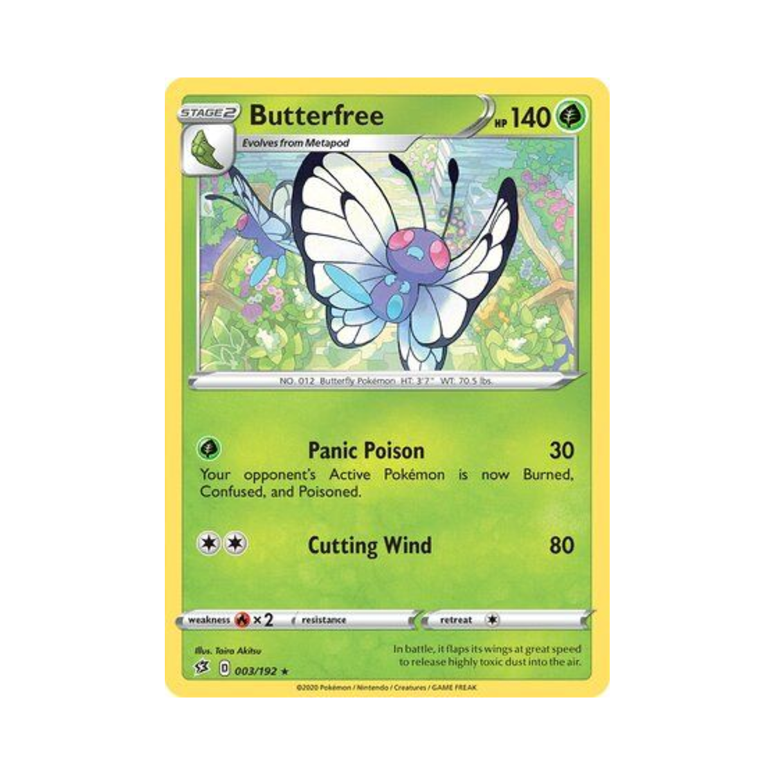 포켓몬 TCG 버터플 R 레벌 크래시 (영문판)(Pokemon TCG Butterfree R Rebel Clash (English Ver.)) - 1