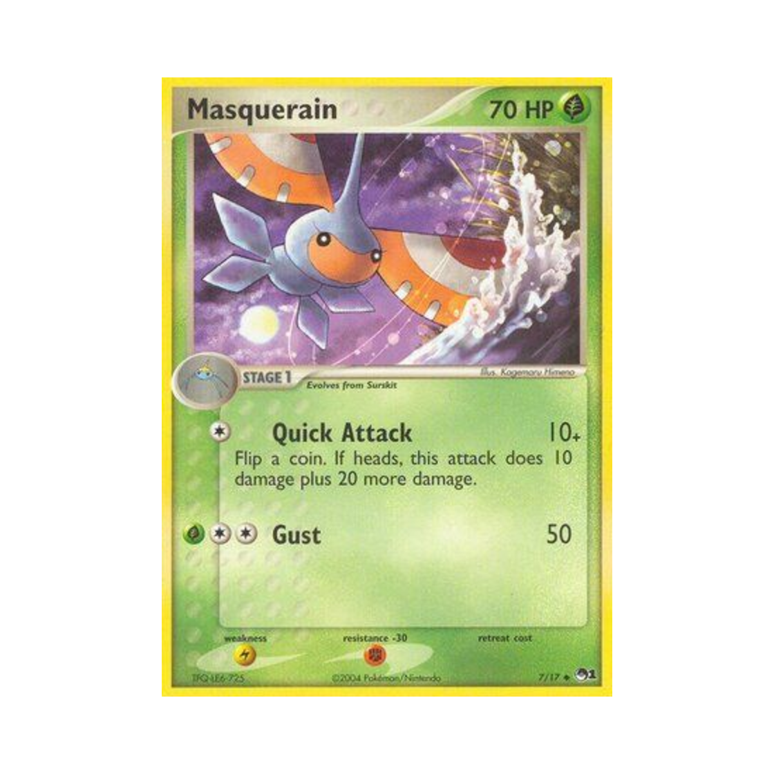 POP17/17 Pokemon TCG Masquerain U POP Series 1 (English Ver.)