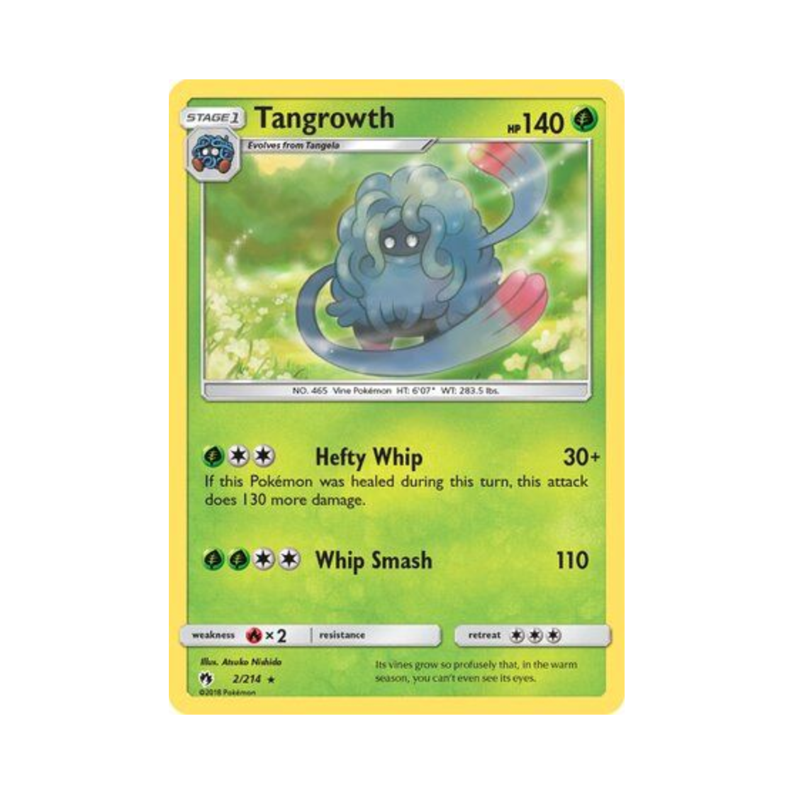포켓몬 TCG 덩쿠림보 R 로스트 썬더 (영문판)(Pokemon TCG Tangrowth R Lost Thunder (English Ver.)) - 1