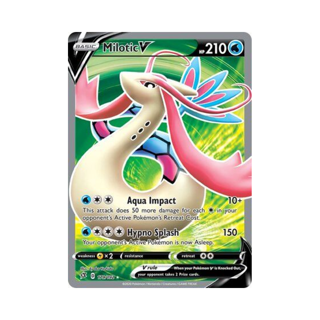 포켓몬 TCG 밀로틱 V RU 레벌 크래시 (영문판)(Pokemon TCG Milotic V RU Rebel Clash (English Ver.))