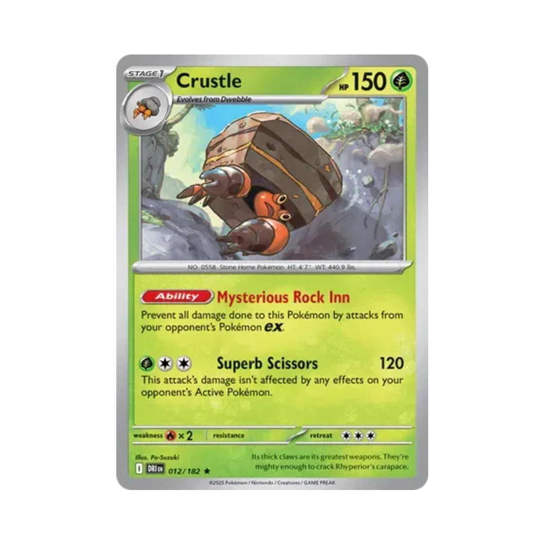 포켓몬 TCG 암팰리스 R 데스티니드 라이벌스 (영문판)(Pokemon TCG Crustle R Destined Rivals (English Ver.)) - 1