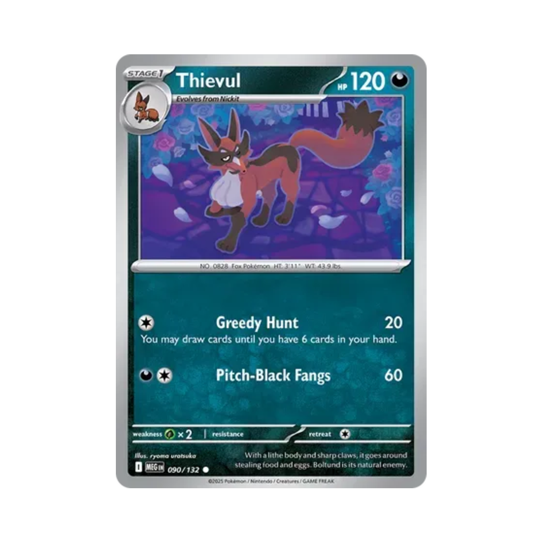 포켓몬 TCG 폭슬라이 C 메가 에볼루션 (영문판)(Pokemon TCG Thievul C Mega Evolution (English Ver.)) - 1