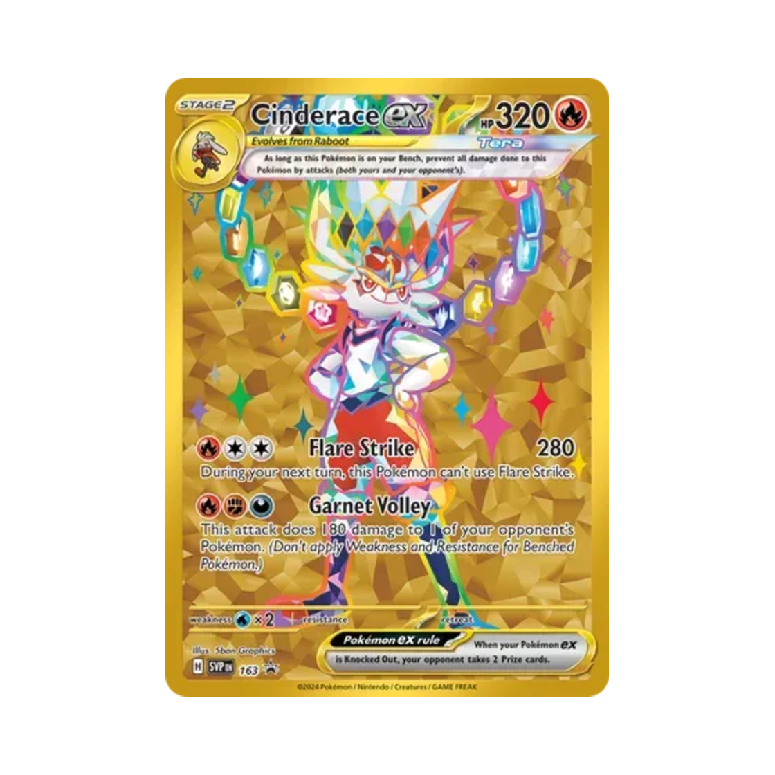 포켓몬 TCG 에이스번 ex P 스칼렛 & 바이올렛 프로모 카드 (영문판)(Pokemon TCG Cinderace ex P Scarlet & Violet Promos (English Ver.))