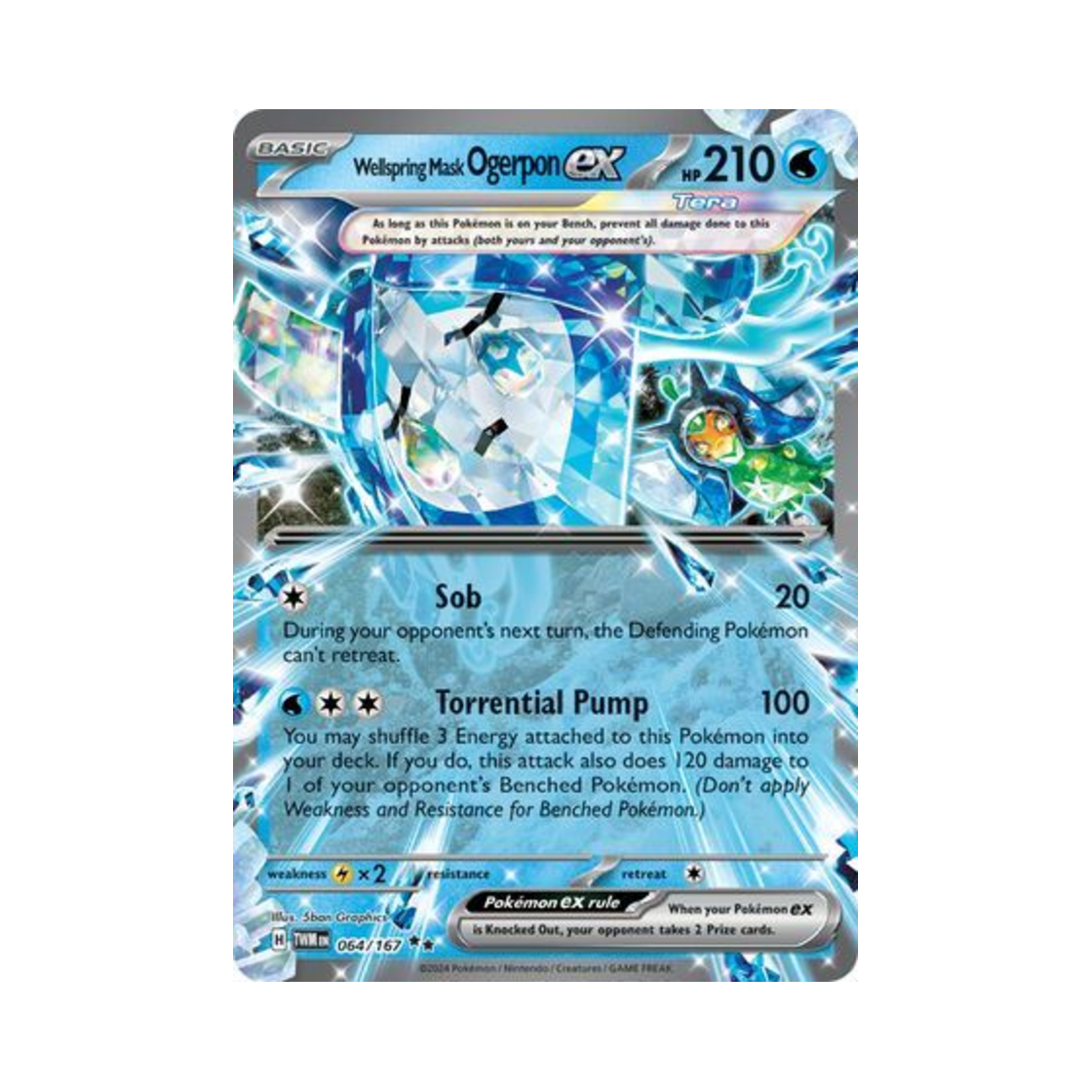 포켓몬 TCG 오거폰 우물의 가면 ex DR 트와일라잇 마스커레이드 (영문판)(Pokemon TCG Wellspring Mask Ogerpon ex DR Twilight Masquerade (English Ver.)) - 1