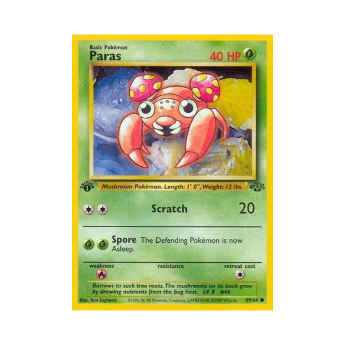 포켓몬 TCG 파라스 C 정글 (영문판)(Pokemon TCG Paras C Jungle (English Ver.)) - 1