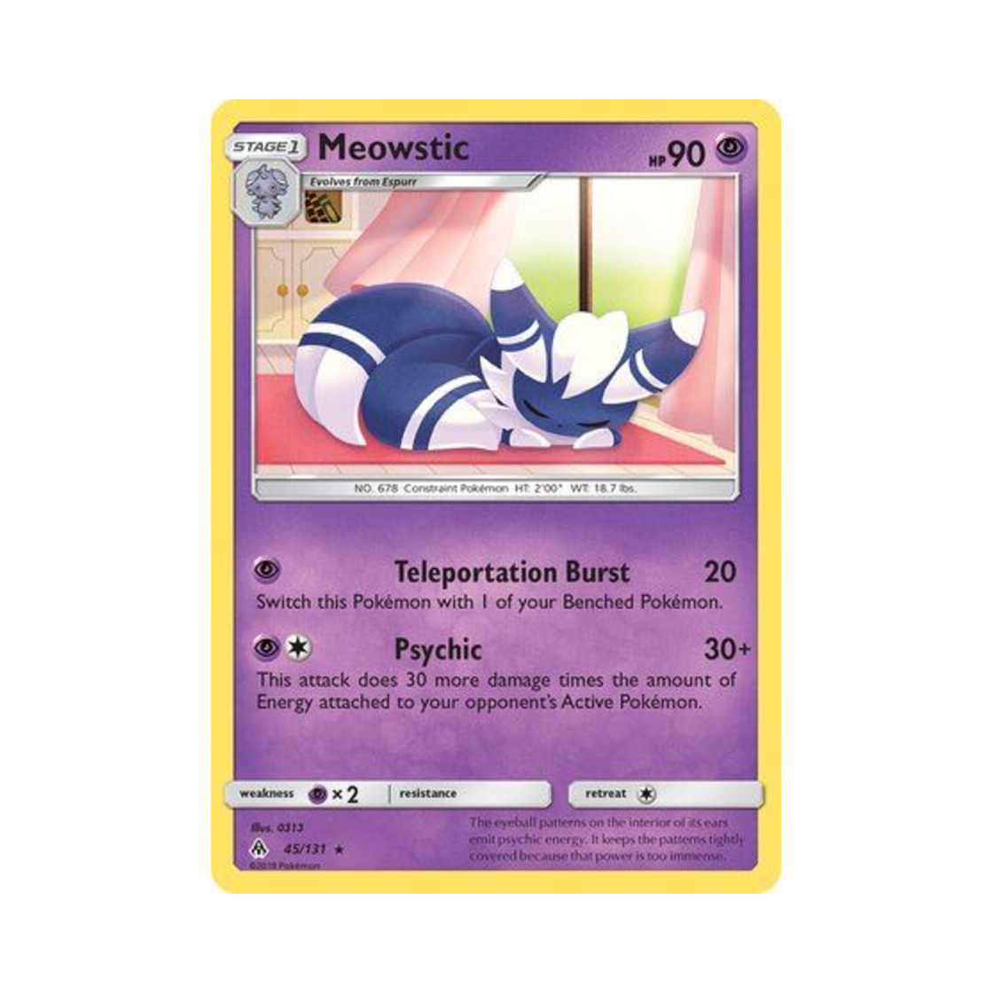 포켓몬 TCG 냐오닉스 R 포비든 라이트 (영문판)(Pokemon TCG Meowstic R Forbidden Light (English Ver.)) - 1