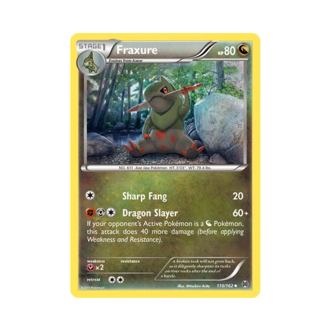 포켓몬 TCG 액슨도 U 브레이크스루 (영문판)(Pokemon TCG Fraxure U BREAKthrough (English Ver.))